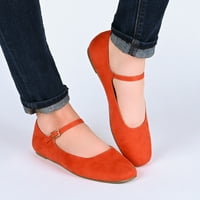 Journee Collection Női Carrie Buckle Square Toe Mary Jane Flats