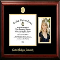 Közép-Michigani Egyetem 11W 8,5 h arany dombornyomott Diploma keret portréval