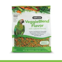 Zupreem ^ veggieblend 6 íz természetes ízű napi élelmiszer pellet papagájok & Conures 3. lb