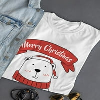 Boldog Karácsonyt jegesmedve póló nők-SPIdeals minták, női XX-nagy