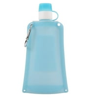 Kültéri összecsukható szilikon vizes palack, 16. fl oz, összecsukható kis vizes palack, hordozható vizes palack kerékpározáshoz